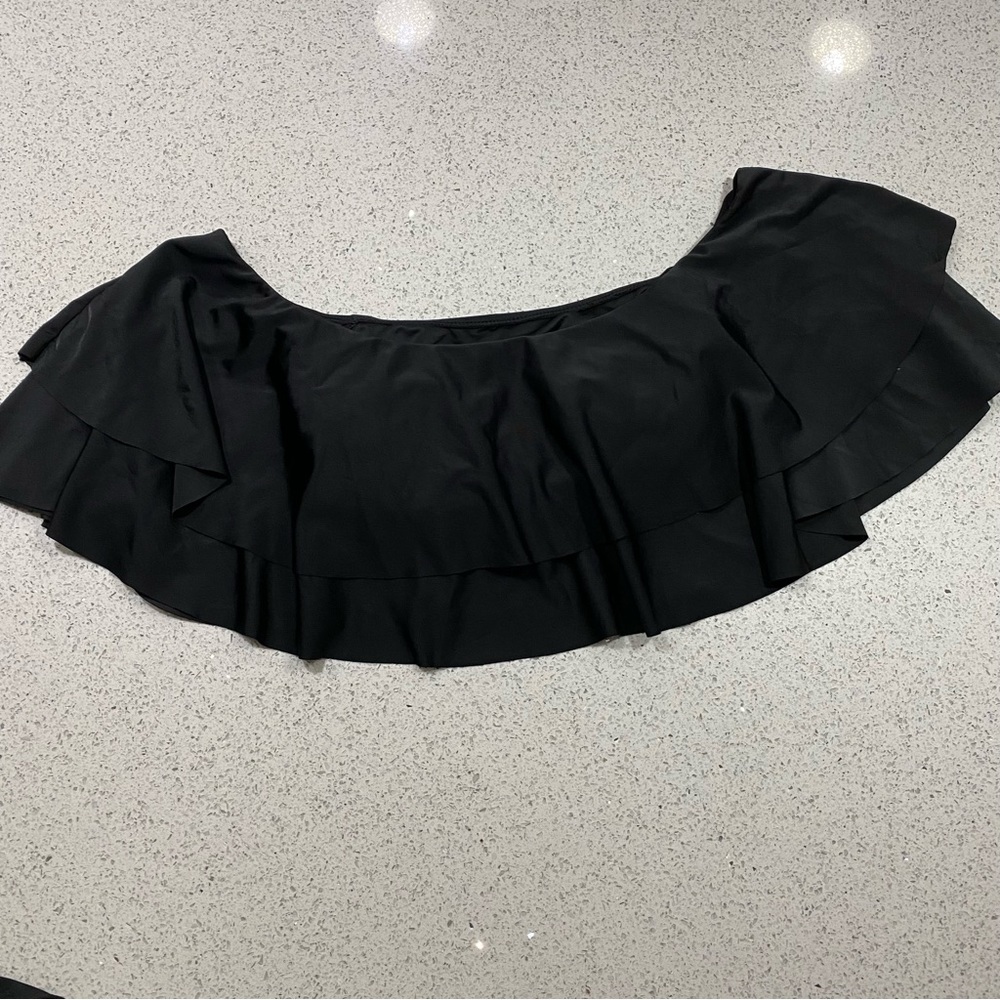 Off Shoulder Ruffle High Rised Bikini w/ extra bottoms - Picture 4 of 16